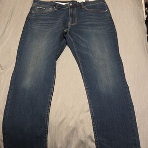 Calvin Klein Collection Men's Dark Blue Slim Jeans